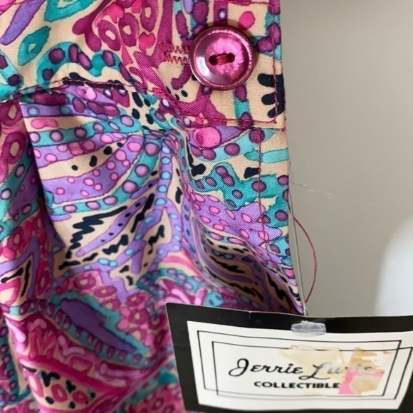 NWT VTG Pleated Pink & Purple Paisley Midi Skirt - Picture 7 of 13